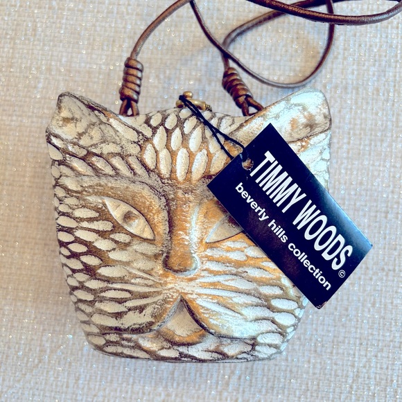 NWT RARE Vintage Limited Edition Timmy Woods Cat Handbag - Picture 6 of 15